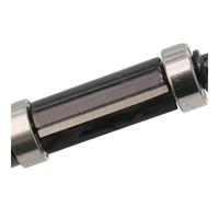Fresa de corte recta al ras con doble rodamiento | Fresa eléctrica Gong for máquina recortadora de madera(1/4 * 1/2 * 25 black)