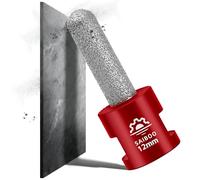Fresa de Diamante 12mm Broca de Fresado para Baldosas para Agrandar dar Forma y Esmerilar Agujeros en Cerámica Azulejos Porcelana Mármol Granito Encimera de Piedra (M14 Rosca)