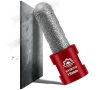 Fresa de Diamante 15mm Broca de Fresado para Baldosas para Agrandar dar Forma y Esmerilar Agujeros en Cerámica Azulejos Porcelana Mármol Granito Encimera de Piedra (M14 Rosca)