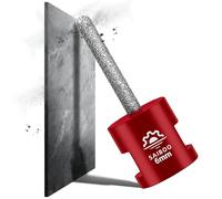 Fresa de Diamante 6mm Broca de Fresado para Baldosas para Agrandar dar Forma y Esmerilar Agujeros en Cerámica Azulejos Porcelana Mármol Granito Encimera de Piedra (M14 Rosca)
