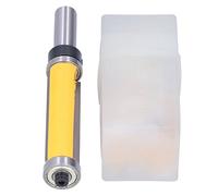 Fresa de enrasado con rodamientos dobles en la parte superior e inferior, cortador de recorte con punta de carburo para laminados, estantes y plantillas, diámetro de corte de 3/4 (mango de 12 mm)