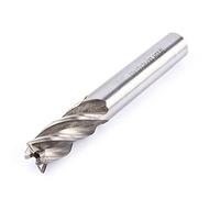 Fresa de extremo de 4 flautas, fresas para metal, herramienta cortadora de brocas de vástago recto CNC HSS de 12 mm para fresado de tipos de metal 12x26x83 mm