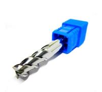 Fresa de extremo de carburo de 6 mm 3 flautas HRC45 CNC Router Bit para corte de hierro de acero de aluminio, herramienta de fresado de acero de tungsteno L = 50 mm