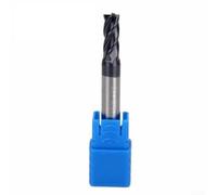 Fresa de extremo de carburo sólido con revestimiento AlTiN de alta resistencia al calor de 4 dientes para fresadoras manuales y CNC, adecuado para varios materiales (10 mm)