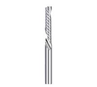 Fresa de extremo de vástago de 3.175/4/5/6/8/10/12 mm Fresa en espiral de corte hacia abajo de una sola flauta Fresa CNC for madera acrílica PVC MDF(3.175x3.175x17x45L)