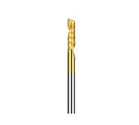 Fresa de extremo de vástago de 3.175, 4, 5, 6 y 8mm, fresa de flauta única, broca enrutadora en espiral CNC de carburo for herramientas de carpintería(3.175x2x15mm)