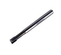 Fresa de flauta recta diamante, fresa extremo pulido CNC PCD, brocas carburo silicio for aluminio y madera, 1 unidad(WTPCD-D6.0-L06-2F)