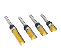 Fresa de madera, 1 broca con patrón de vástago de 1/4, corte recto con bisagra Bering fresadora de mortaja, cortador de madera (6,35 x 12,7 x 25 mm)