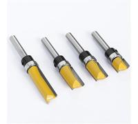 Fresa de madera, 1 broca de patrón de vástago de 6 mm, corte recto con bisagra Bering fresadora de mortaja, cortador de madera (6 x 12,7 x 25 mm)