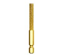 Fresa de molienda giratoria recubierta de diamantes con vástago hexagonal, herramienta de tallado para joyeros y entusiastas de las manualidades, lima giratoria de grano de diamantes
