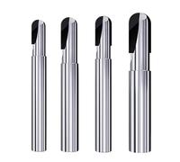 Fresa de PCD/MCD Fresa de punta de bola de diamante PCD for cortar baquelita de fibra de vidrio de cobre y fibra de carbono de aluminio(R6x25x12x75 (1F))