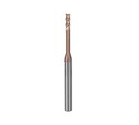 Fresa de ranura 2 flautas, Mini herramienta pequeña cuello largo profundo CNC carburo, Micro extremo, 1 Uds(0.3X3X4X50)
