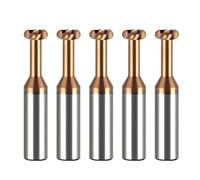 Fresa de ranura en T 5 unids/set radio esquina ranura en T fresa CNC cortador de carburo arco cóncavo(BB2055,4xR0.75xD4x50)