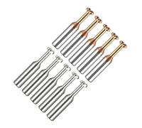 Fresa de ranura en T 5 unids/set radio esquina T-ranura en T fresa CNC carburo cóncavo arco mecanizado D3-D20 R0.5-3(For Aluminum,D6xR1x2Hx50L)