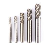 Fresa de Taladro CNC HSS con Eje Cilíndrico, 8 mm, para Centros de Procesamiento CNC