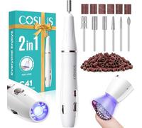 Fresa de uñas inalámbrica portátil con lámpara