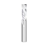 Fresa de vástago de 3,175-12 mm, corte hacia arriba y hacia abajo, herramienta de fresado de compresión en espiral de dos flautas for fresadora CNC de madera(None Coated,3.175x25x55L)