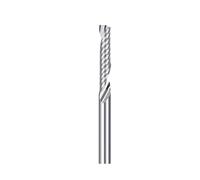 Fresa de vástago de 3.175/4/6/8/10/12mm, broca rebajadora de CNC 3D, fresa de extremo de carburo en espiral de flauta única for corte de madera de aluminio(3.175x3.175x10x40)