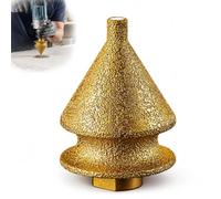 Fresa Diamantada para Biselar para Amoladora Angular M10, Cono de Diamante Soldado para Agrandar Agujeros, Herramienta para Dar Forma, Recortar, Achaflanar y Alisar Porcelánico (50mm)