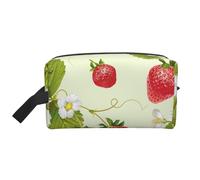 Fresa Encantadora, Bolsa de Maquillaje Bolsa de cosméticos Bolsa de artículos de tocador de Viaje portátil Organizador de Bolsa de Maquillaje