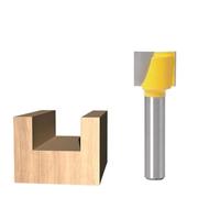 Fresa for cepillado de superficies y limpieza inferior, vástago de 8 mm, doble filo, punta de carburo, for fresar madera.(8x16mm)