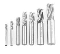 Fresa fresadora, resistencia al desgaste 7pcs/set 4 flautas 6-20mm HSS End Fresadora fresadora Fresadora de virutas Desbaste Corte para fresado