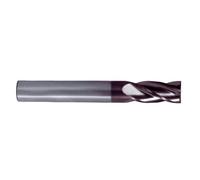 Fresa frontal universal de metal duro integral tipo N, 4 labios de corte, ideal para mecanizado de precisión y acabado de superficies.