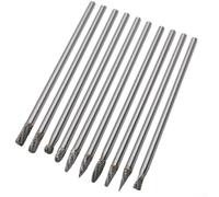Fresa giratoria de 6 x 6 x 150 mm, cabezal de corte único de carburo sólido con vástago de 6 mm para herramientas giratorias, utilizada para desbarbar, moler, hacer joyas, tallado de madera, soldadura