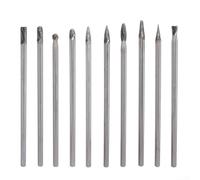 Fresa giratoria de 6 x 6 x 150 mm, cabezal de corte único de carburo sólido con vástago de 6 mm para herramientas giratorias, utilizada para desbarbar, moler, hacer joyas, tallado de madera, soldadura