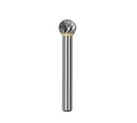 Fresa giratoria de alto rendimiento para moldes, 10 mm, doble ranura | Mayor durabilidad del carburo cementado para la metalurgia industrial, eliminación de óxido y eficiente