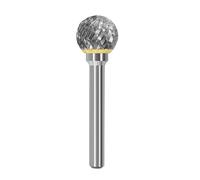 Fresa giratoria de alto rendimiento para moldes, 16 mm, doble ranura | Mayor durabilidad del carburo cementado para la metalurgia industrial, eliminación de óxido y eficiente