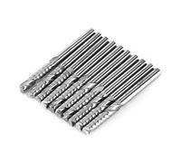 Fresa Herramientas de corte, Akozon Cortador de Fresado de Perforación 10pcs Carburo Tungsteno Espiral Molinos de Extremo Fresas de Fresado CNC Router Bits 4mm