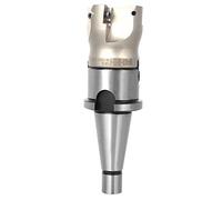 Fresa MT2 FMB27 BAP400R 5022 4T con Portabrocas NT30 FMB22, Alta Rigidez y Precisión, Incluye 1 Portabrocas, 1 Llave y 4 Insertos de Fresado (NT30-FMB22 + Disco 50 mm)
