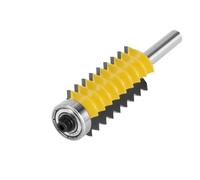 Fresa para carpintería Broca fresadora de 8 mm con junta dentada, diseño antirretroceso, punta carburo for trabajar la madera contrachapada dura (1 pieza)(8x54mm)