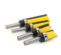 Fresa para copiar desmoler, fresa recta cola 8 mm de copiado serie, para hacer a mano un cajón u otro trabajo de madera, amarillo (8 x 3/4 x 25 mm), 1 unidad