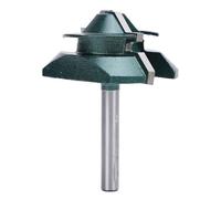 Fresa para madera, 6mm Eje 2 Pulgadas Hoja Fresa de inglete multifuncional con bloqueo de 45 grados, Herramientas de encolado para crear cajones, ventanas y armarios de madera