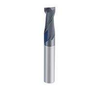 Fresa para Ranuras de Chaveta HRC55 de Carburo de Tungsteno, 2 Filos, Fresa CNC Plana 1mm-12mm para Acero y Metal(Ф8.0x20Cx8Dx60L)