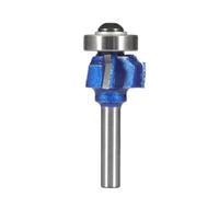 Fresa profesional para redondear esquinas con vástago de 8 mm, ideal para entusiastas del bricolaje y talleres de carpintería Eliminación eficiente de materiales que reduce las vibraciones y las