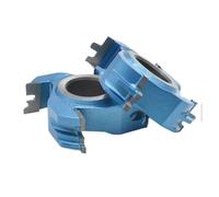 Fresa ranuradora para madera con cabezal de husill 2 unids/set mortaja espiga combinación moldeadora cabeza cortadora fresa final Tct(Hole 25.4mm,H(18-20mm) 6T)