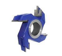 Fresa ranuradora para madera con cabezal de husill Corte de espiga de empalme de 90 grados for carpintería Diámetro exterior 125 mm(PJS-10 4T,Inner hole 30mm)