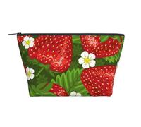 Fresa y flor, Bolsa de artículos de tocador Bolsa de Maquillaje Bolsa de cosméticos Bolsa de artículos de tocador de Viaje portátil