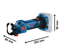 Fresadora bosch professional gcu 18v-30 de 18v y profundidad de fresado de 45 mm