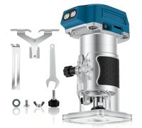 Fresadora con batería compatible con batería Makita de 18 V, 800 W, recortadora sin escobillas, fresadora de cantos, 5 marchas, 30000 rpm, batería eléctrica, fresa de madera para carpintería, 6/6,35/8