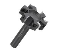 Fresadora de 6 flautas resistente con inserciones extraíbles para un procesamiento preciso de compuestos de madera de 50,8 mm de diámetro de corte, herramienta de fresado de madera montada en bastidor