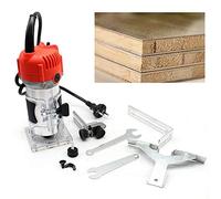 Fresadora de cantos eléctrica, cortador manual eléctrico, laminado de madera, fresadora multifresadora de 6,35 mm (1/4 pulgadas), 580 W, 30000R/M