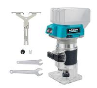 Fresadora de Madera Inalámbrica de 580W Fresadora de Mano para Cortes de Precisión en Madera Compatible con Batería Makita 18V (No Incluida) 30000r/min de Velocidad Máxima