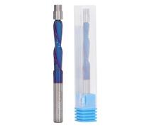 Fresadora de mecha rasante CNC fresadora espiral varilla 1/4 de carburo sólido con cojinete profesional herramienta de carpintería para madera dura madera contrachapada MDF y fabricación