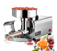 Fresadora de tomate, colador eléctrico de 50 kg/h, 450 W, acero inoxidable, pilón extraíble, ideal para hacer salsas de tomate, fresa, arándanos