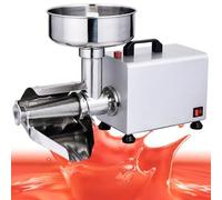Fresadora de tomate comercial, Tamiz de tomate eléctrico 370W, Exprimidor de tomate de acero inoxidable 90-160kg/h, Exprimidor automático de tomate para salteadora