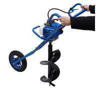 Fresadora de zanjas de una rueda, DSYOGX para gasolina, manual, perforadora, 2,2 kW, 3 HP, 63 CC, con accesorios de taladro de 300 mm, refrigeración por aire forzada, cilindro único, 2 tiempos